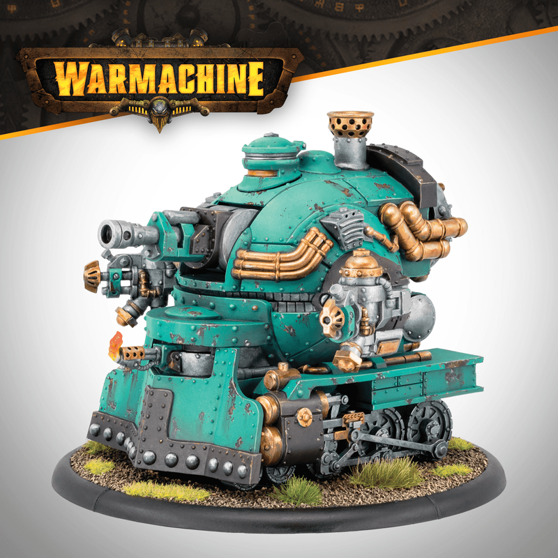 Warmachine: Crucible Guard Captain Eira Mackay & Railless Interceptor