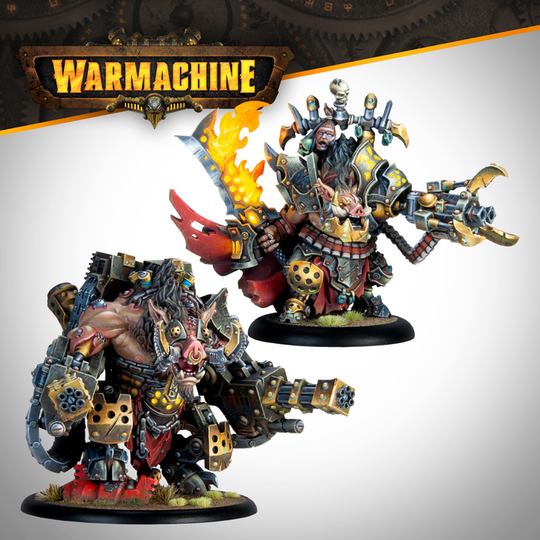 Warmachine: Emperor Carver Ultimus Esquire III & War Boar