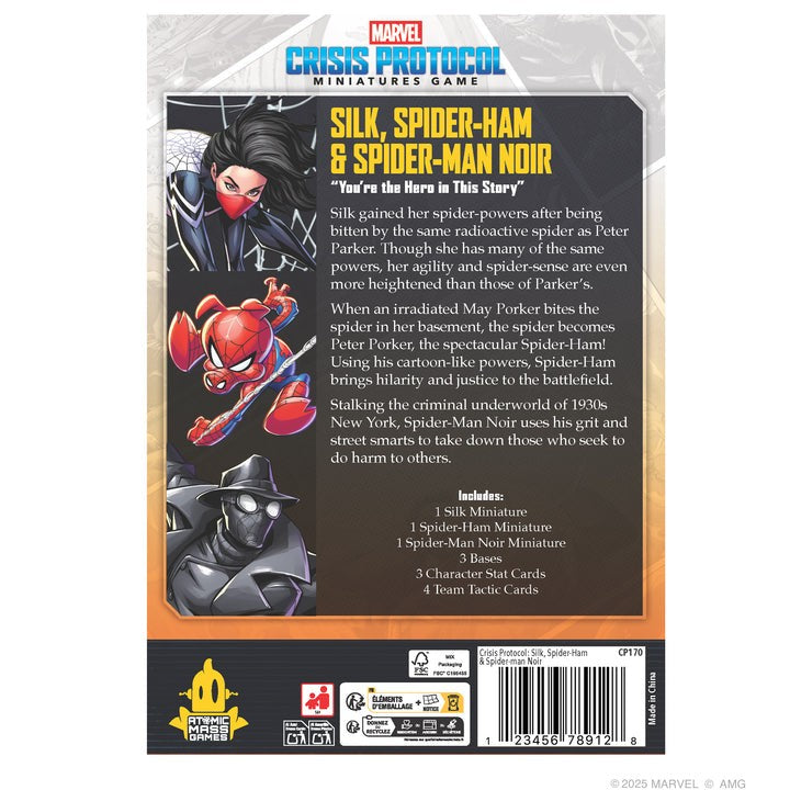 Marvel Crisis Protocol: Silk, Spider-Man Noir, Spider-Ham