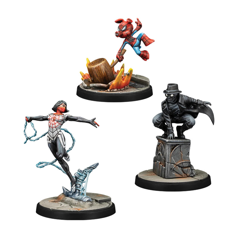 Marvel Crisis Protocol: Silk, Spider-Man Noir, Spider-Ham