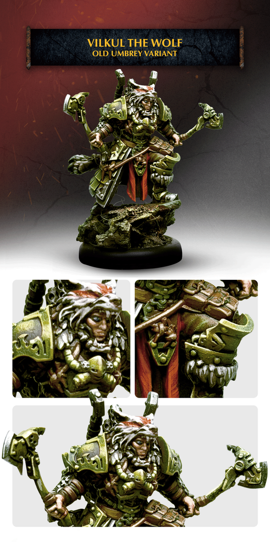 Warmachine: Old Umbrey Vilkul The Wolf Variant Con Exclusive