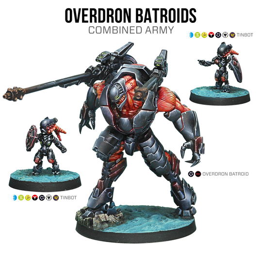 Infinity: Combined Army Overdron Batroids Tag Pack
