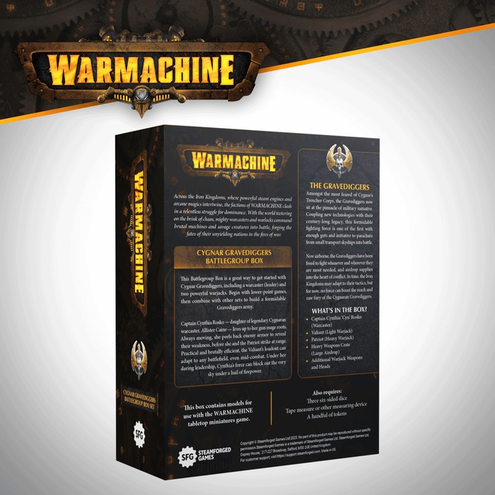 Warmachine: Cygnar Gravediggers Battlegroup