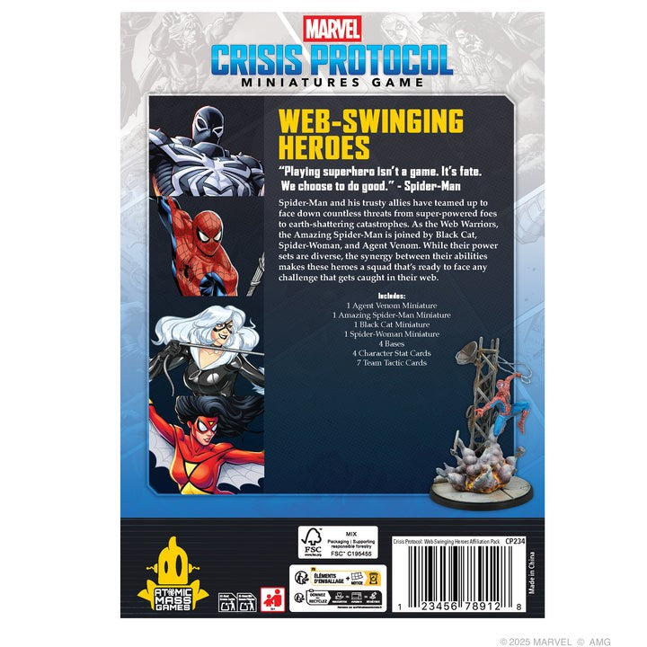 Marvel Crisis Protocol: Web-Swinging Heroes Affiliation Pack
