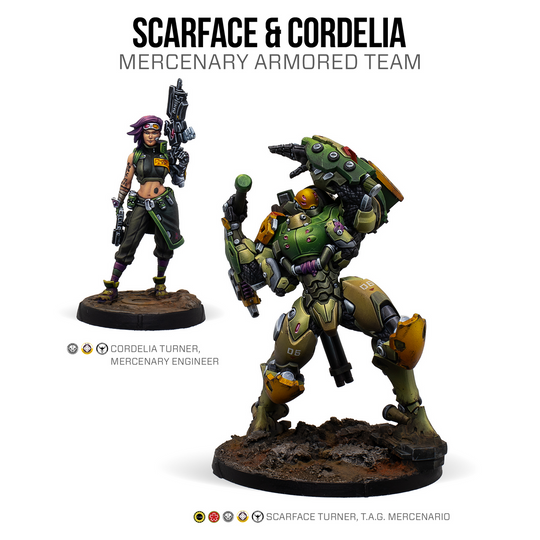 Infinity: Scarface & Cordelia. Mercenary Armored Team