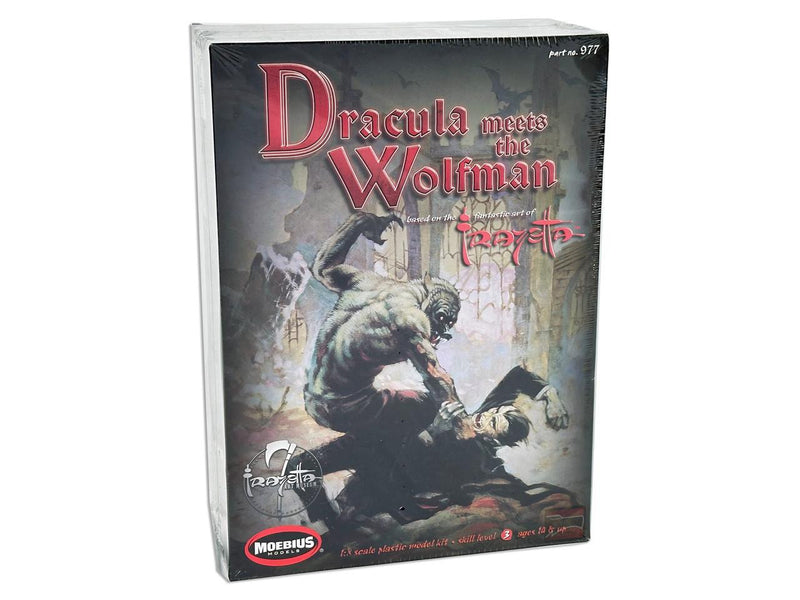 1/8 Moebius Frazetta Dracula meets the Wolfman Plastic Model Kit